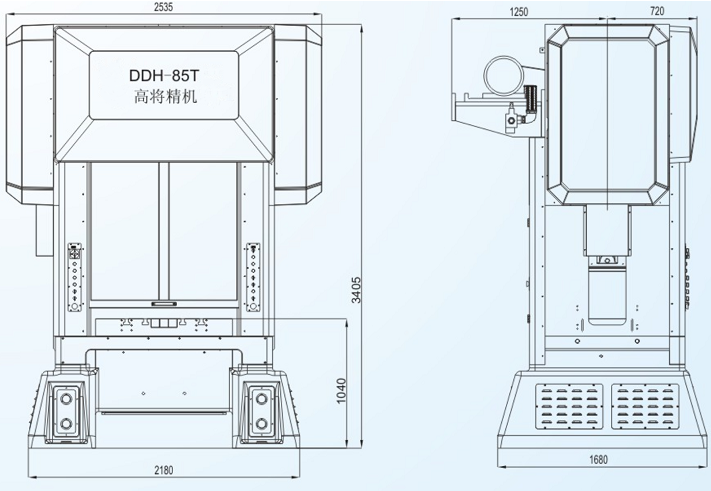 DDH-85T閉式雙點(diǎn)高速精密沖床 DDH-85T閉式雙點(diǎn)高速精密沖床